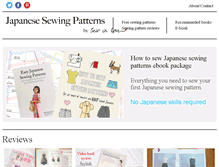 Tablet Screenshot of japanesesewingpatterns.com